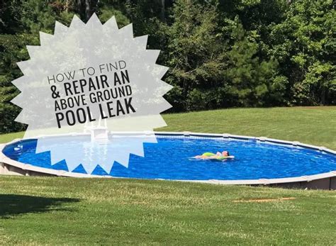 5 Most Common Above Ground Pool Leaks and How to Fix Easily